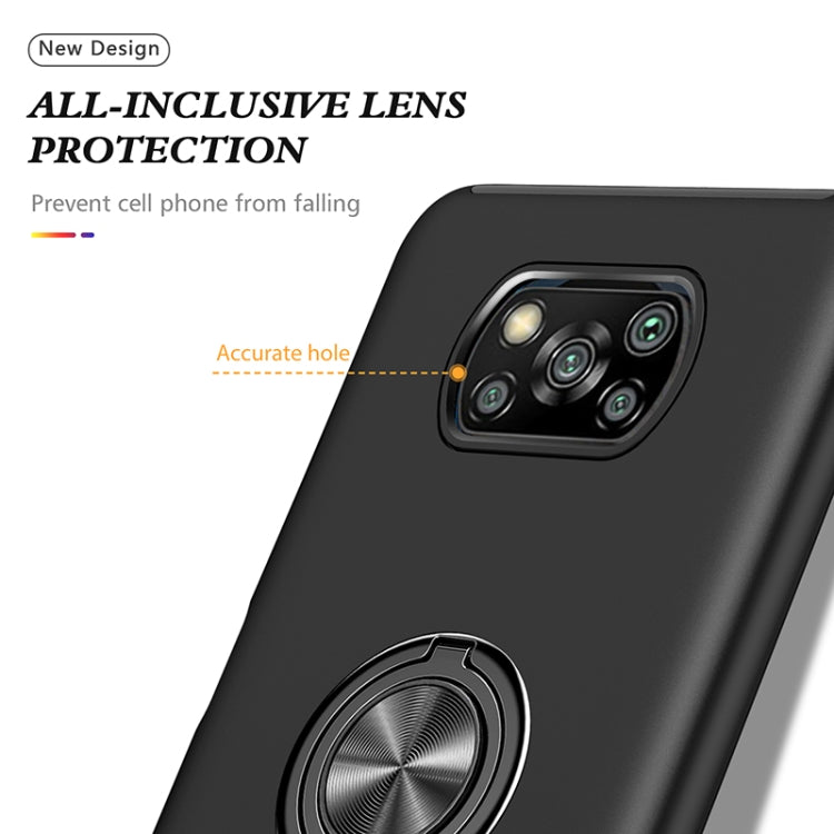 For Xiaomi Poco X3 NFC / X3 PC + TPU Magnetic Phone Case with Invisible Ring Holder(Black) - Xiaomi Cases by buy2fix | Online Shopping UK | buy2fix