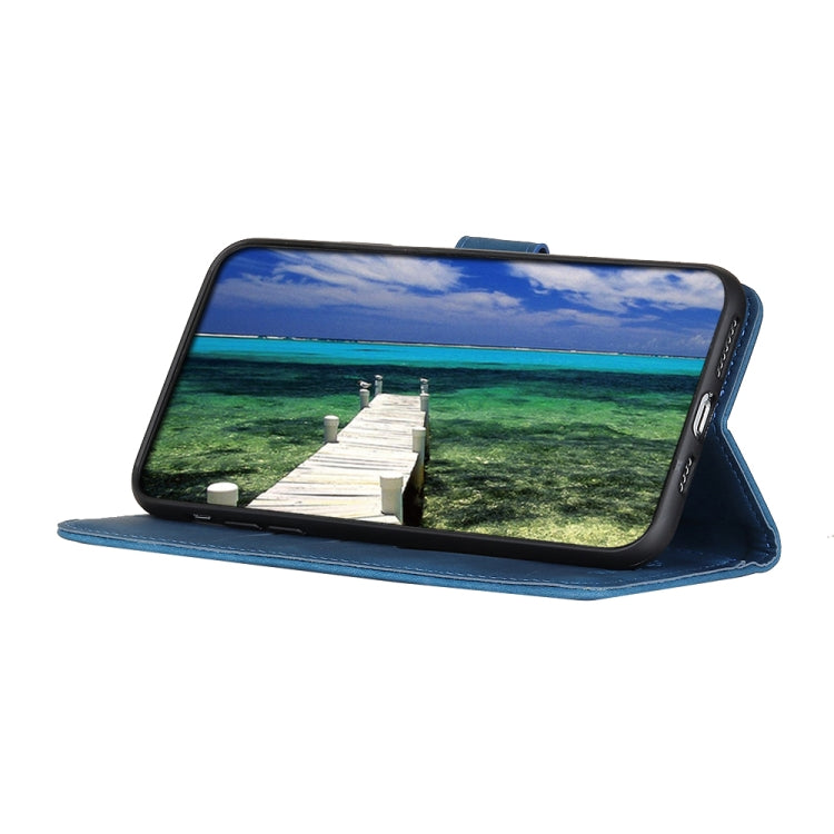For vivo Y76 5G / Y76s 5G KHAZNEH Retro Texture Horizontal Flip Leather Phone Case(Blue) - vivo Cases by buy2fix | Online Shopping UK | buy2fix