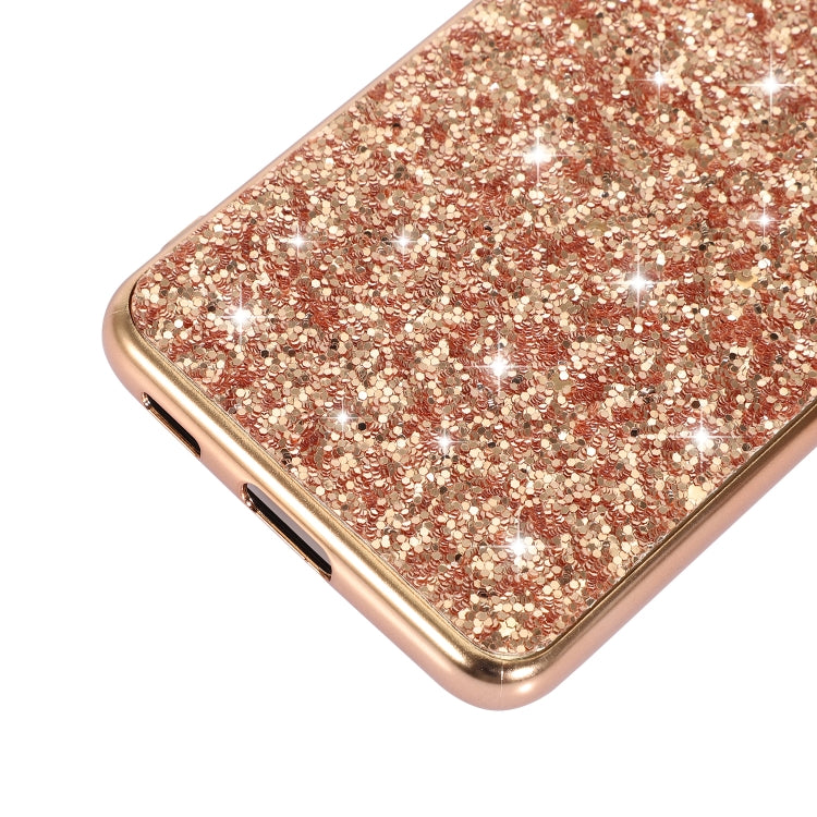 For Samsung Galaxy S22+ 5G Glitter Powder Shockproof TPU Protective Phone Case(Rose Gold) - Samsung Accessories by buy2fix | Online Shopping UK | buy2fix