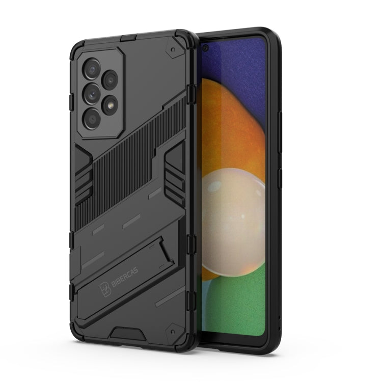 For Samsung Galaxy A53 5G Punk Armor 2 in 1 PC + TPU Shockproof Phone Case with Invisible Holder(Black) - Samsung Accessories by buy2fix | Online Shopping UK | buy2fix