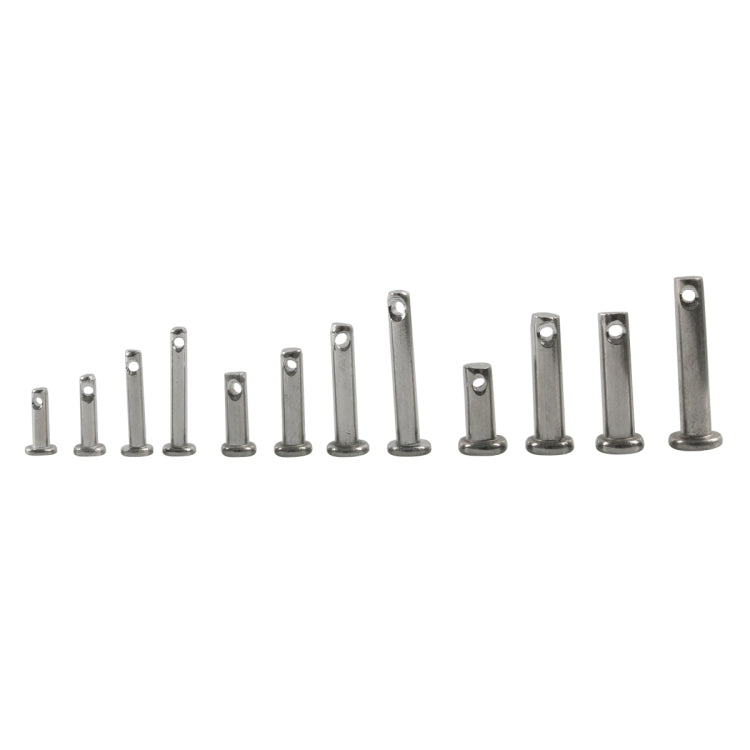 A6829 64 in 1 304 Stainless Steel Flat Head Single Hole Clevis Pins Assortment Kit - In Car by buy2fix | Online Shopping UK | buy2fix