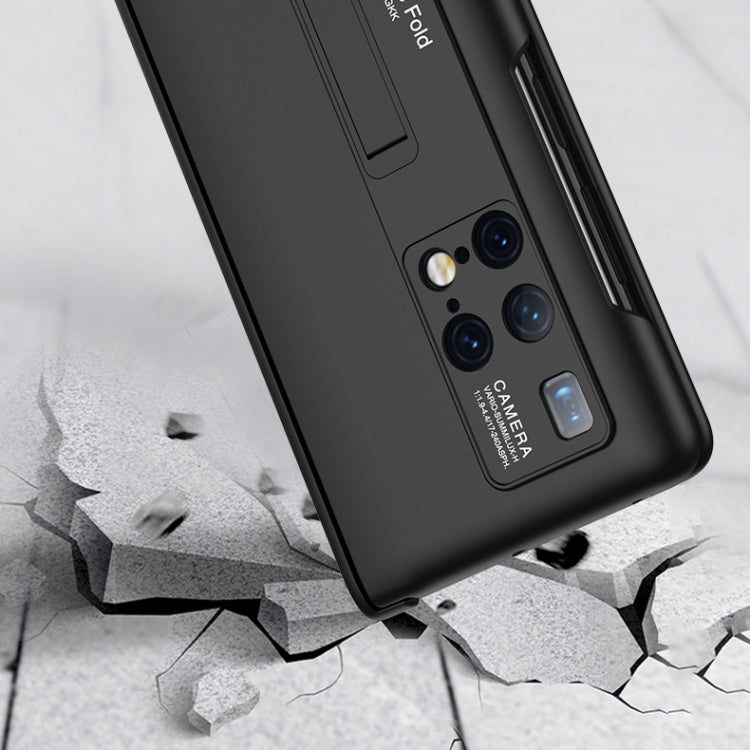 For Huawei Mate X2 GKK Anti-peeping Magnetic Hinge Flip Phone Case with Holder(White) - Huawei Cases by GKK | Online Shopping UK | buy2fix