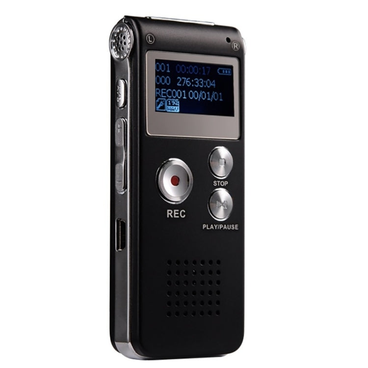 SK-012 16GB USB Dictaphone Digital Audio Voice Recorder with WAV MP3 Player VAR Function(Black) - Other Style by buy2fix | Online Shopping UK | buy2fix