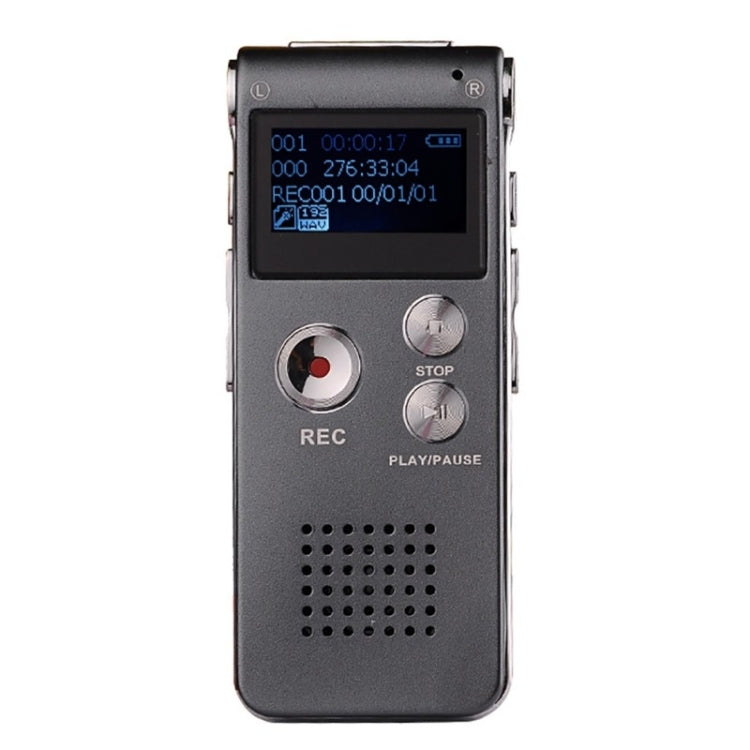 SK-012 32GB USB Dictaphone Digital Audio Voice Recorder with WAV MP3 Player VAR Function(Grey) - Consumer Electronics by buy2fix | Online Shopping UK | buy2fix