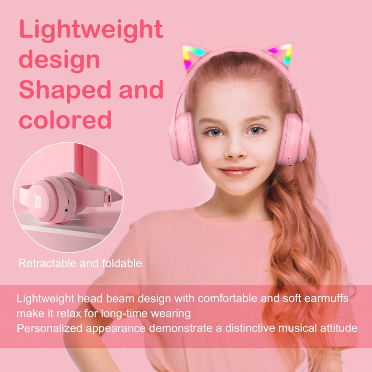 ONIKUMA B90 RGB Lighting Wireless Bluetooth Headphone (Pink) -  by ONIKUMA | Online Shopping UK | buy2fix