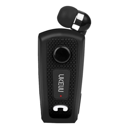 UKELILI UK-E20 DSP Noise Reduction Lavalier Pull Cable Bluetooth Earphone with Vibration(Black) - Bluetooth Earphone by UKELILI | Online Shopping UK | buy2fix