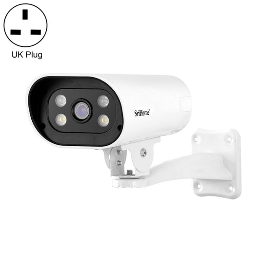 SriHome SH037B 4MP Full Color Night Vision IP66 Waterproof Bullet Camera, POE Version, UK Plug - Security by SriHome | Online Shopping UK | buy2fix