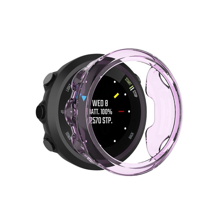 For Garmin Forerunner 45 TPU Protective Shell(Transparent Purple) - Smart Wear by buy2fix | Online Shopping UK | buy2fix