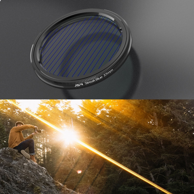 JSR Starlight Drawing Camera Lens Filter, Size:77mm(Streak Blue) - Camera Accessories by JSR | Online Shopping UK | buy2fix