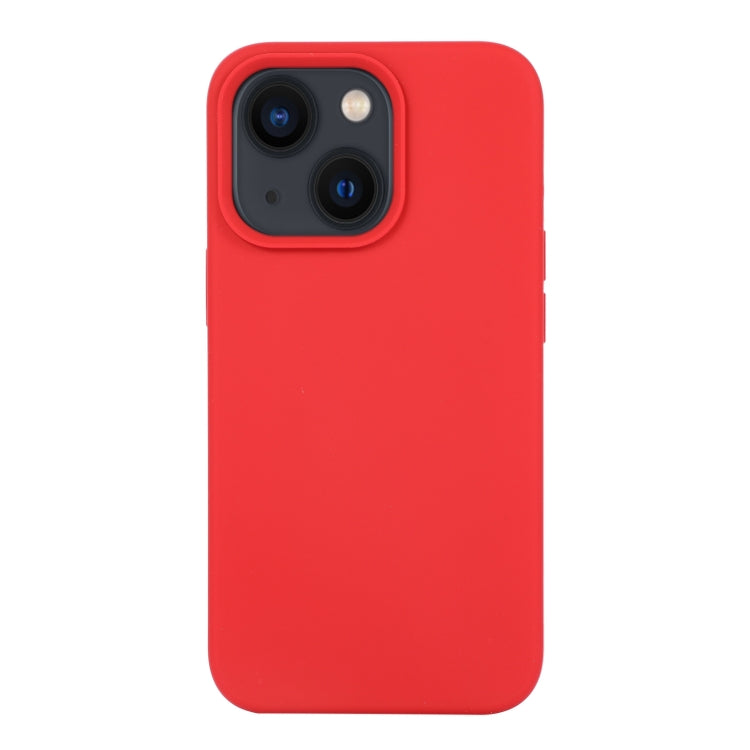 For iPhone 14 Liquid Silicone Phone Case (Carmine Red) - iPhone 14 Cases by buy2fix | Online Shopping UK | buy2fix