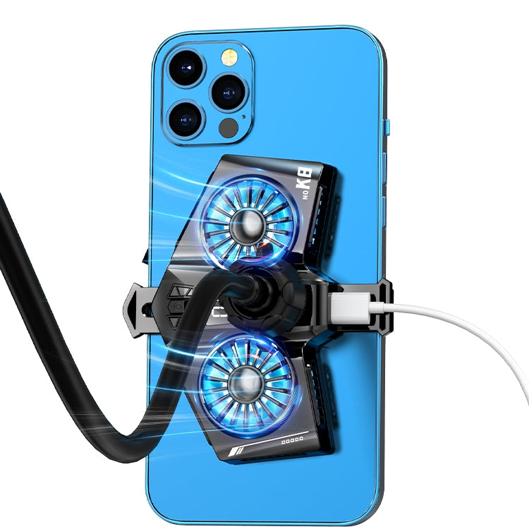 K8 Twin Turbo Semiconductor Mobile Phone Dedicated Back Clip Radiator(Gun Color) - Cooling Fan Radiator by buy2fix | Online Shopping UK | buy2fix