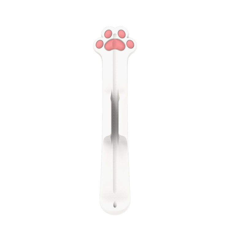 Stylus Silicone Magnetic Cartoon Pen Holder For Apple Pencil 1/2(White Cat Paw) - Pencil Accessories by buy2fix | Online Shopping UK | buy2fix