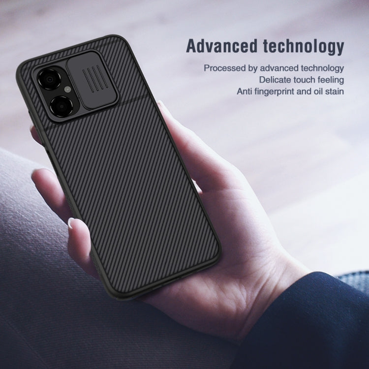 For Xiaomi Poco M4 5G NILLKIN Black Mirror Series Camshield PC Phone Case(Black) - Xiaomi Cases by NILLKIN | Online Shopping UK | buy2fix