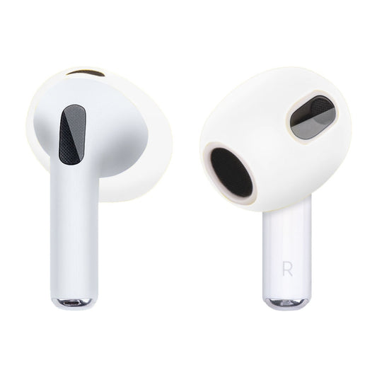 Ear Cap Silicone Protective Case for AirPods 3(Transparent White) - Apple Accessories by buy2fix | Online Shopping UK | buy2fix