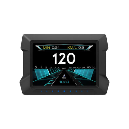 P22 3.5 inch Car HUD Head up Display GPS OBD2 Dual System Windshield Projector - In Car by buy2fix | Online Shopping UK | buy2fix