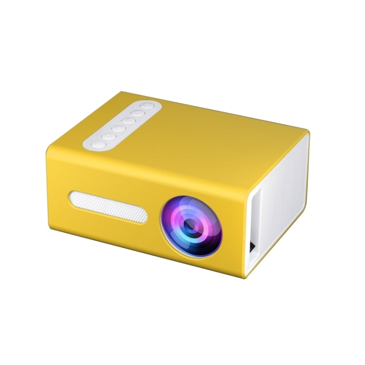 T300 25ANSI LED Portable Home Multimedia Game Projector, Plug Type:UK Plug(Yellow) - Consumer Electronics by buy2fix | Online Shopping UK | buy2fix