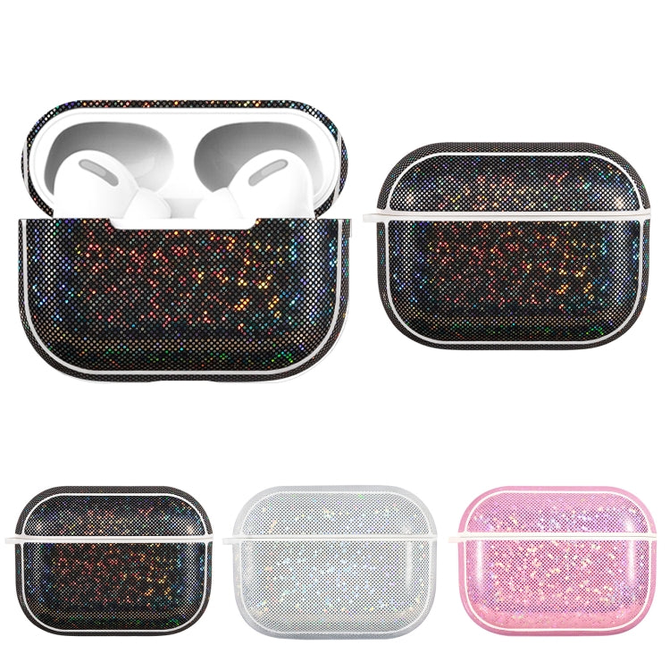 NIILLKIN Anti-fall PU + TPU Shining Protection Glitter Case for AirPods Pro(Black) - For AirPods Pro by NILLKIN | Online Shopping UK | buy2fix