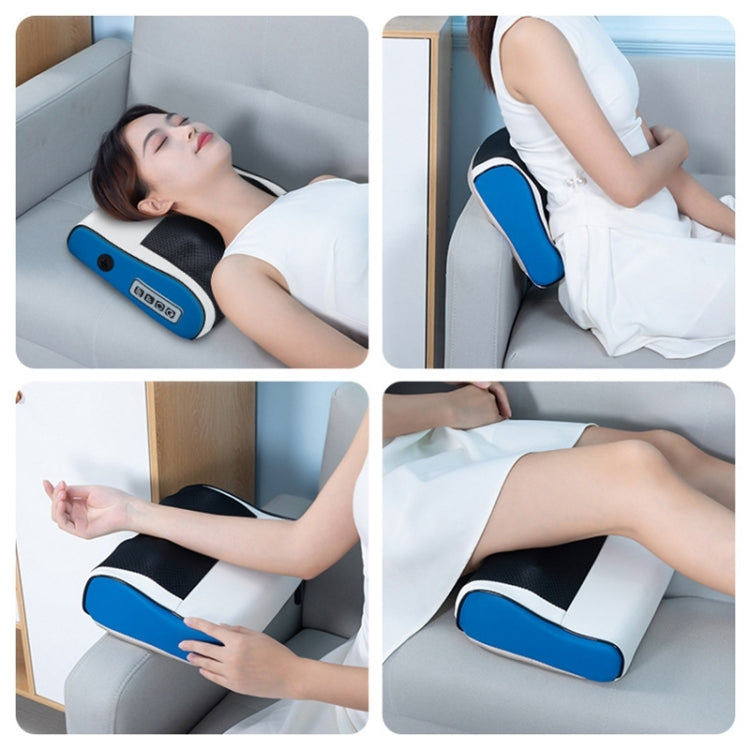 Multifunctional Hot Compress Neck Massager Car Cervical Spine Massage Pillow(Blue Upgrade) - In Car by buy2fix | Online Shopping UK | buy2fix