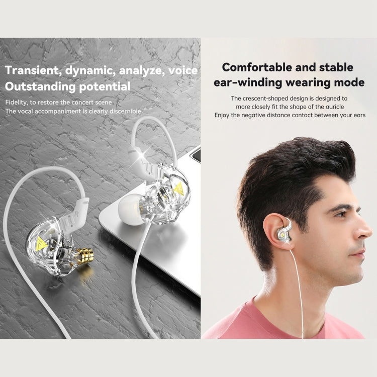 QKZ DMX Sports In-ear HIFI 3.5mm Wired Control Earphone with Mic(Colorful) - In Ear Wired Earphone by QKZ | Online Shopping UK | buy2fix