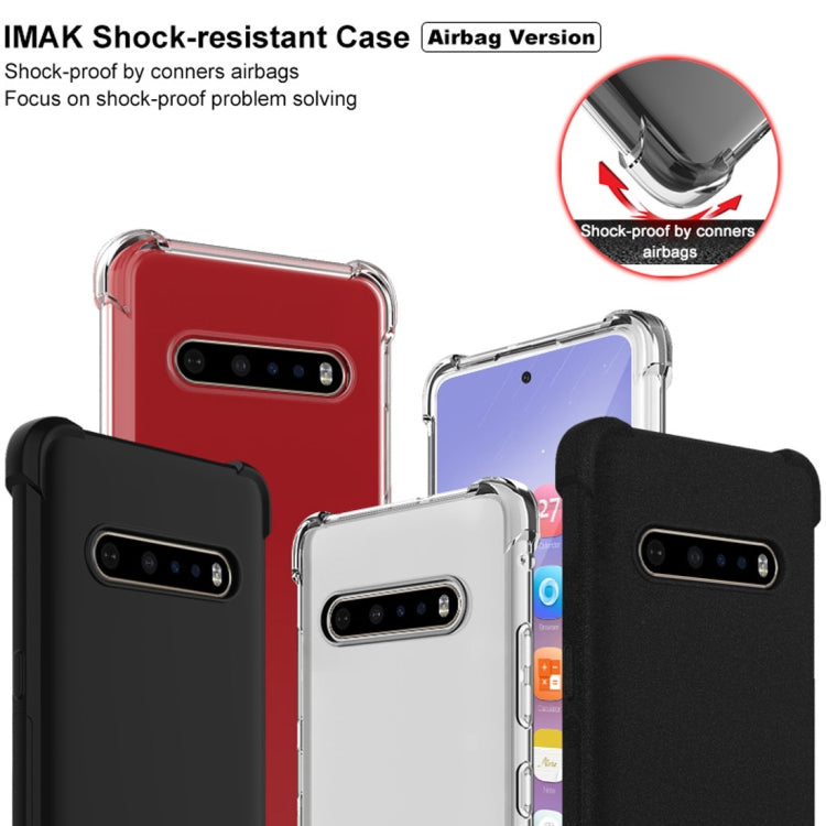 For LG V60 ThinQ 5G IMAK All-inclusive Shockproof Airbag TPU Protective Case, with Screen Protector(Transparent) - Mobile Accessories by imak | Online Shopping UK | buy2fix