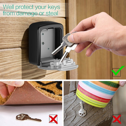 G9 4-digit Password Aluminum Alloy Key Storage Box(Yellow) - Security by buy2fix | Online Shopping UK | buy2fix