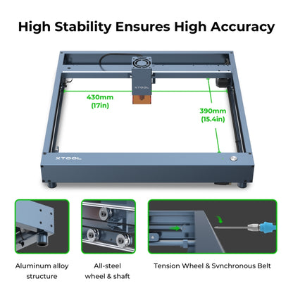 XTOOL D1 Pro-20W High Accuracy DIY Laser Engraving & Cutting Machine, Plug Type:US Plug(Golden Red) - DIY Engraving Machines by XTOOL | Online Shopping UK | buy2fix