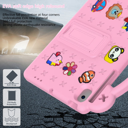 Handle Kickstand Children EVA Shockproof Tablet Case For Samsung Galaxy Tab A8 10.5 2022/2021 / Lenovo Tab M10 Plus 3rd Gen TB125FU 2022 10.6 inch / Huawei MatePad Pro 2021/2019 / Nokia T20 10.36 2021(Pink) - Samsung Accessories by buy2fix | Online Shopping UK | buy2fix
