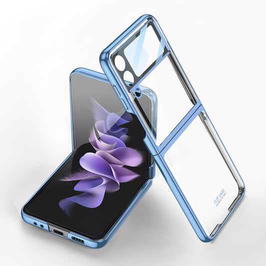 For Samsung Galaxy Z Flip4 GKK Integrated Electroplating Full Coverage Phone Case(Blue) - Galaxy Z Flip4 5G Cases by GKK | Online Shopping UK | buy2fix