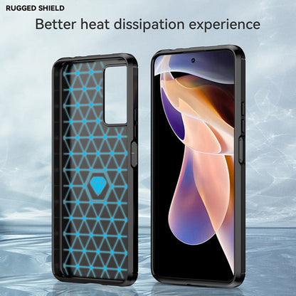 For Xiaomi Redmi Note 11 Pro / Note 11 Pro+ Brushed Texture Carbon Fiber TPU Case(Black) - Redmi Note 11 Pro Case by buy2fix | Online Shopping UK | buy2fix