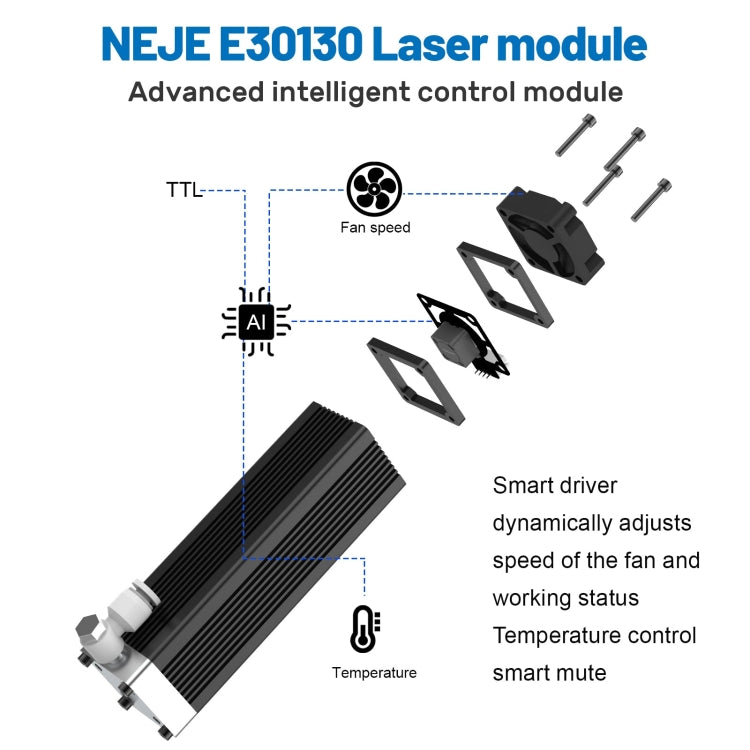 NEJE MASTER 3 MAX Laser Engraver with E30130 Laser Module(EU Plug) - DIY Engraving Machines by NEJE | Online Shopping UK | buy2fix