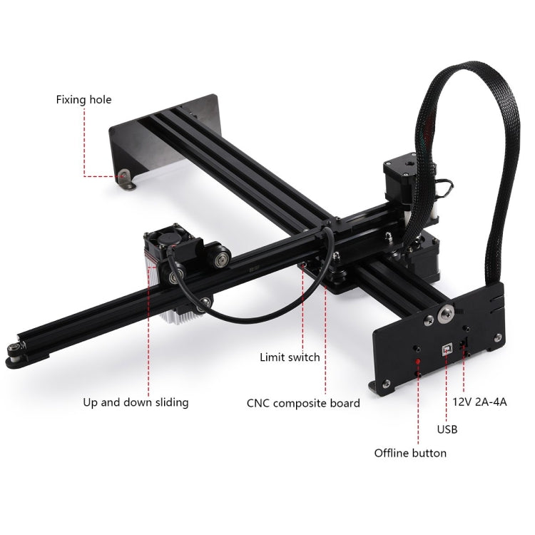 NEJE MASTER 3 Plus Laser Engraver with A40640 Laser Module(US Plug) - Consumer Electronics by NEJE | Online Shopping UK | buy2fix