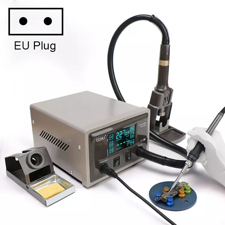 BAKU BA-9852 Digital ESD Hot Air Gun Soldering Station Welding Solder Iron(EU Plug) - Home & Garden by BAKU | Online Shopping UK | buy2fix