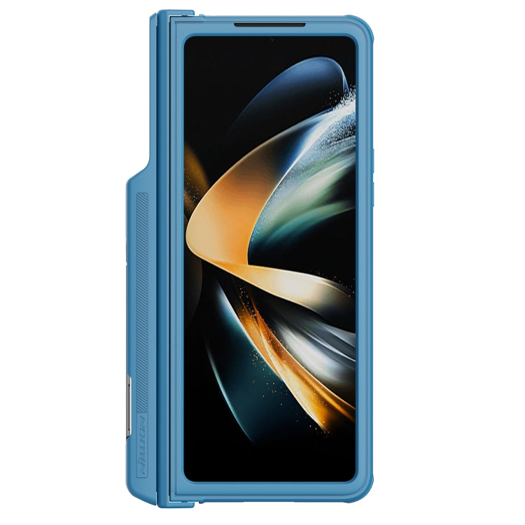 For Samsung Galaxy Z Fold4 5G NILLKIN Black Mirror Pro Series Camshield PC Phone Case with Pen Slot, Set Version(Blue) - Galaxy Z Fold4 5G Cases by NILLKIN | Online Shopping UK | buy2fix