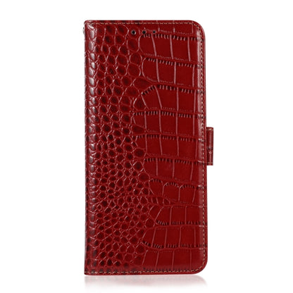 For Huawei Mate 50 Pro Crocodile Top Layer Cowhide Leather Phone Case(Red) - Huawei Cases by buy2fix | Online Shopping UK | buy2fix