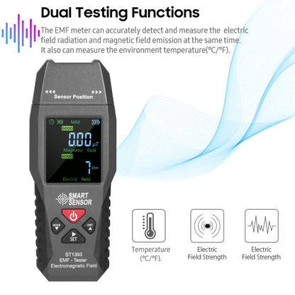 SmartSensor AS1392 Handheld Electromagnetic Radiation Detector(Blue) - Consumer Electronics by buy2fix | Online Shopping UK | buy2fix