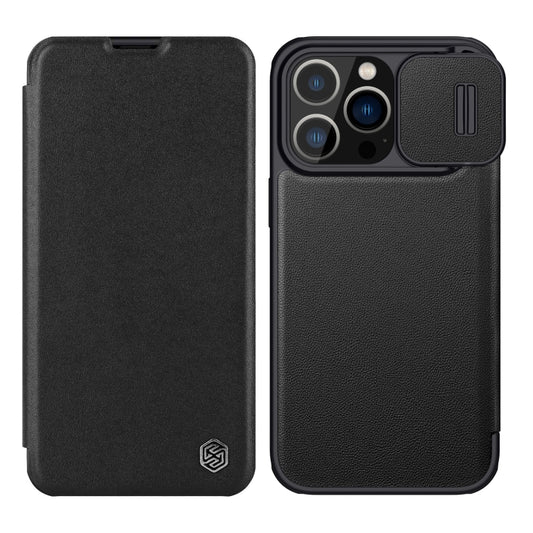 For iPhone 14 Pro NILLKIN QIN Series Pro Leather Phone Case(Black) - iPhone 14 Pro Cases by NILLKIN | Online Shopping UK | buy2fix