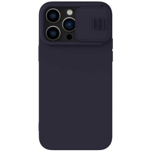 For iPhone 14 Pro Max NILLKIN CamShield Liquid Silicone Phone Case (Deep Purple) - iPhone 14 Pro Max Cases by NILLKIN | Online Shopping UK | buy2fix