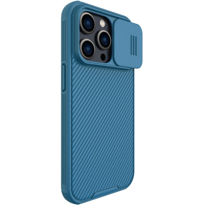 For iPhone 14 Pro NILLKIN CamShield Pro Protective Phone Case(Blue) - iPhone 14 Pro Cases by NILLKIN | Online Shopping UK | buy2fix