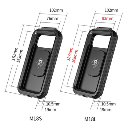 M18L-QD Motorcycle / Bicycle Waterproof Quick Release Mobile Phone Holder - In Car by buy2fix | Online Shopping UK | buy2fix