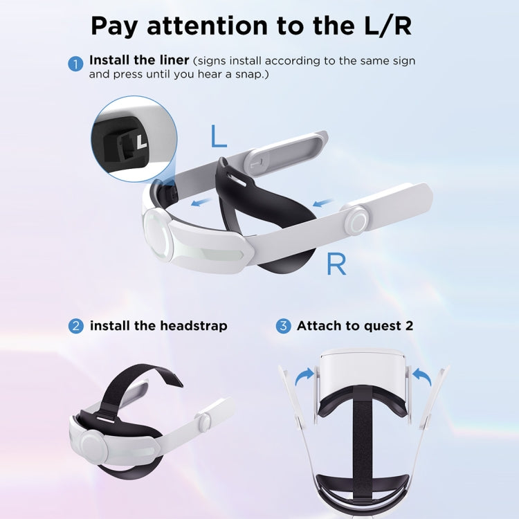 JOYROOM JR-QS1 For Oculus Quest 2 Adjustable VR Glasses Comfort Head Strap - Consumer Electronics by buy2fix | Online Shopping UK | buy2fix