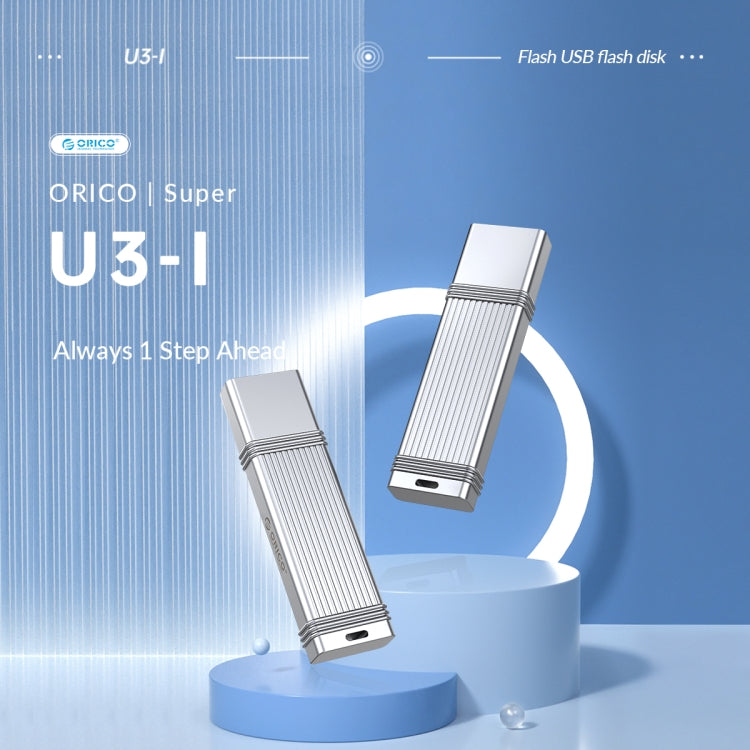 ORICO 64GB USB-A USB3.2 Gen1 USB Flash Drive, Read 260MB/s, Write 50MB/s (Silver) - USB Flash Drives by ORICO | Online Shopping UK | buy2fix