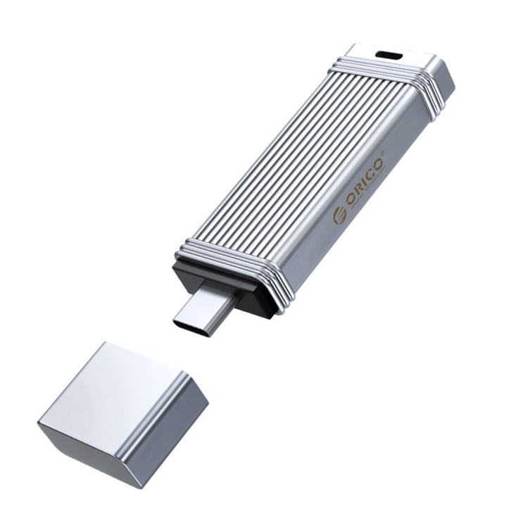 ORICO USB Flash Drive, Read: 100MB/s, Write: 50MB/s, Memory:256GB, Port:Type-C(Silver) - USB Flash Drives by ORICO | Online Shopping UK | buy2fix