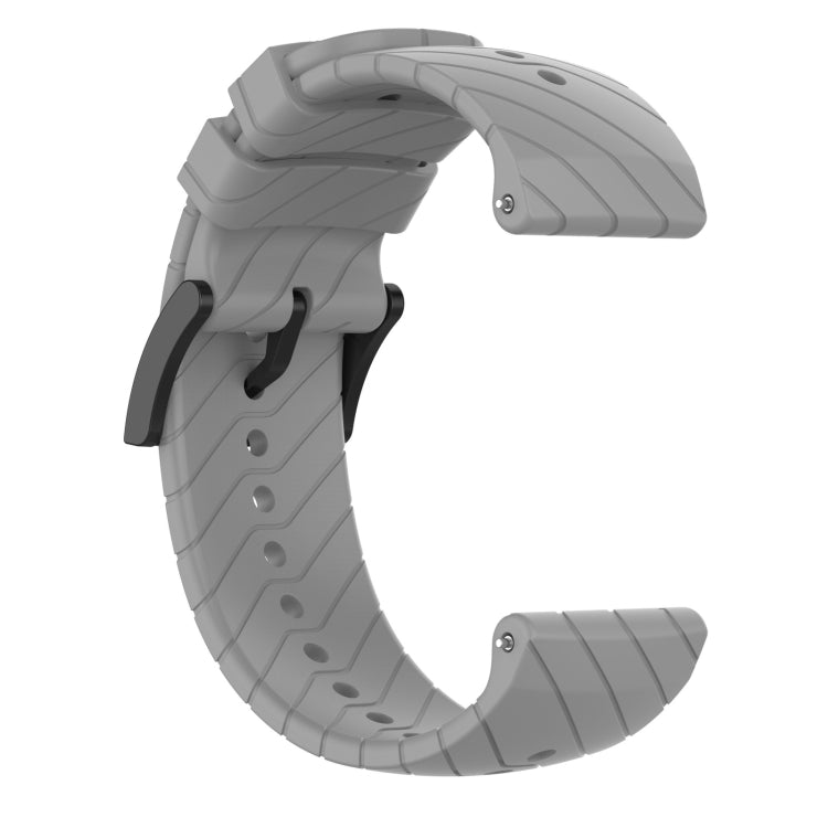 For Suunto 9 Lightning Silicone Watch Band(Grey) - Smart Wear by buy2fix | Online Shopping UK | buy2fix