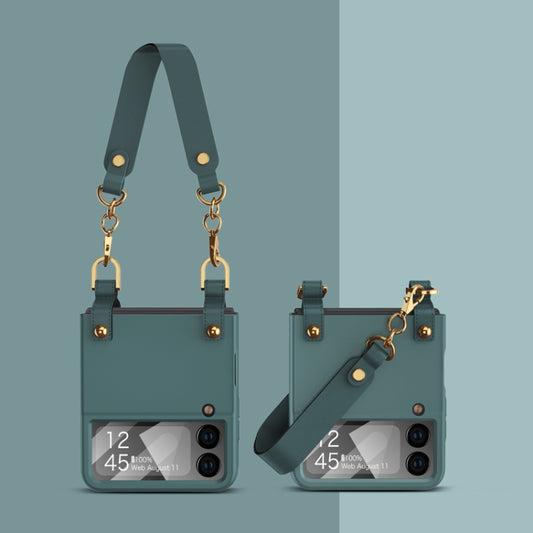 For Samsung Galaxy Z Flip4 GKK Integrated Ultra-thin Handbag Phone Case(Forest Green) - Galaxy Z Flip4 5G Cases by GKK | Online Shopping UK | buy2fix