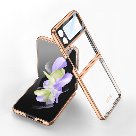 For Samsung Galaxy Z Flip4 GKK Integrated Electroplating All-inclusive Phone Case(Gold) - Galaxy Z Flip4 5G Cases by GKK | Online Shopping UK | buy2fix
