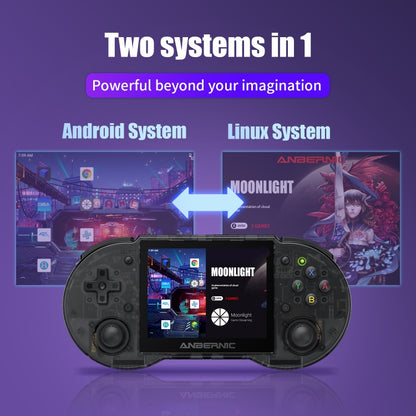 ANBERNIC RG353P Handheld Game Console 3.5 inch Screen Android Linux System 16G+128G(Grey) - Pocket Console by ANBERNIC | Online Shopping UK | buy2fix