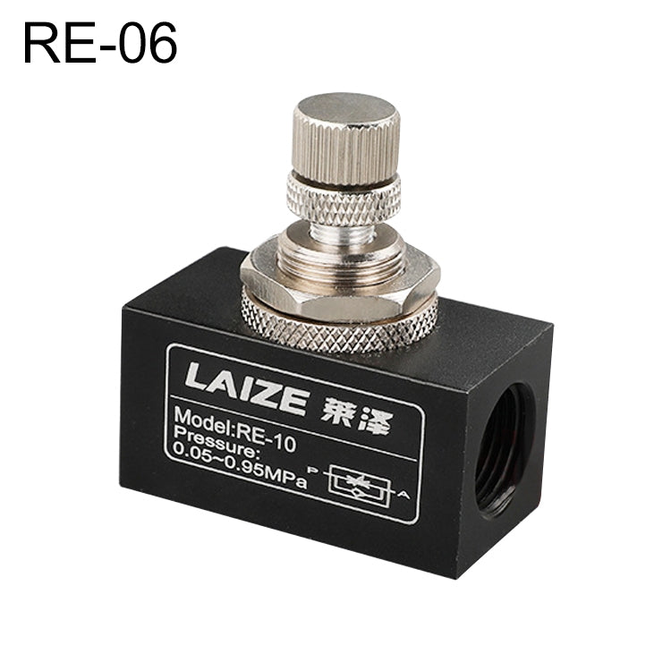 LAIZE Pneumatic Speed Regulating One-way Throttle Valve, Specification:RE-06 DN06mm -  by LAIZE | Online Shopping UK | buy2fix