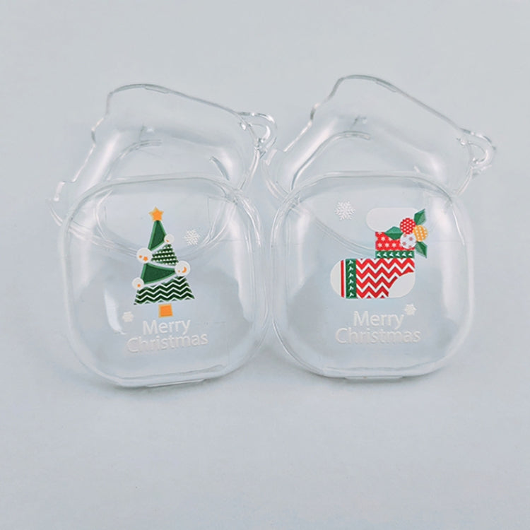 For Samsung Galaxy Buds Live Christmas Transparent TPU Earphone Case(Christmas Tree) - Samsung Earphone Case by buy2fix | Online Shopping UK | buy2fix