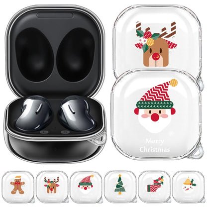 For Samsung Galaxy Buds Live Christmas Transparent TPU Earphone Case(Christmas Tree) - Samsung Earphone Case by buy2fix | Online Shopping UK | buy2fix