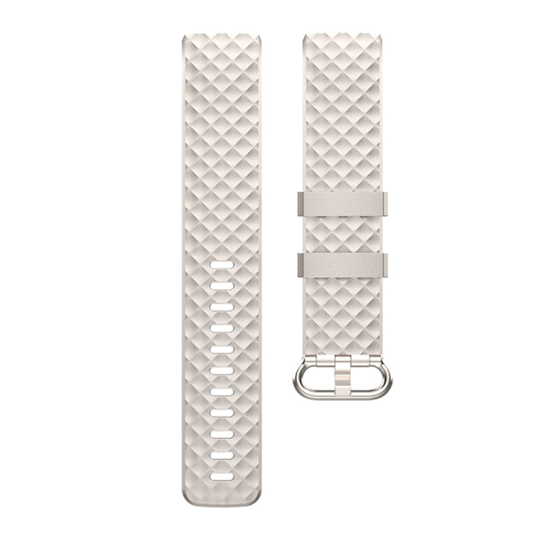 Color Buckle TPU Wrist Strap Watch Band for Fitbit Charge 4 / Charge 3 / Charge 3 SE, Size: S(Champagne) - Smart Wear by buy2fix | Online Shopping UK | buy2fix